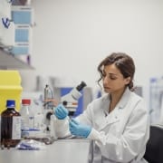 Woman scientist in lab