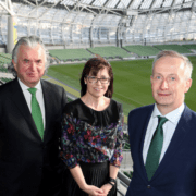 Terence O'Rourke, Jennifer Melia and Leo Clancy at Enterprise Ireland Start-Up Showcase 2022